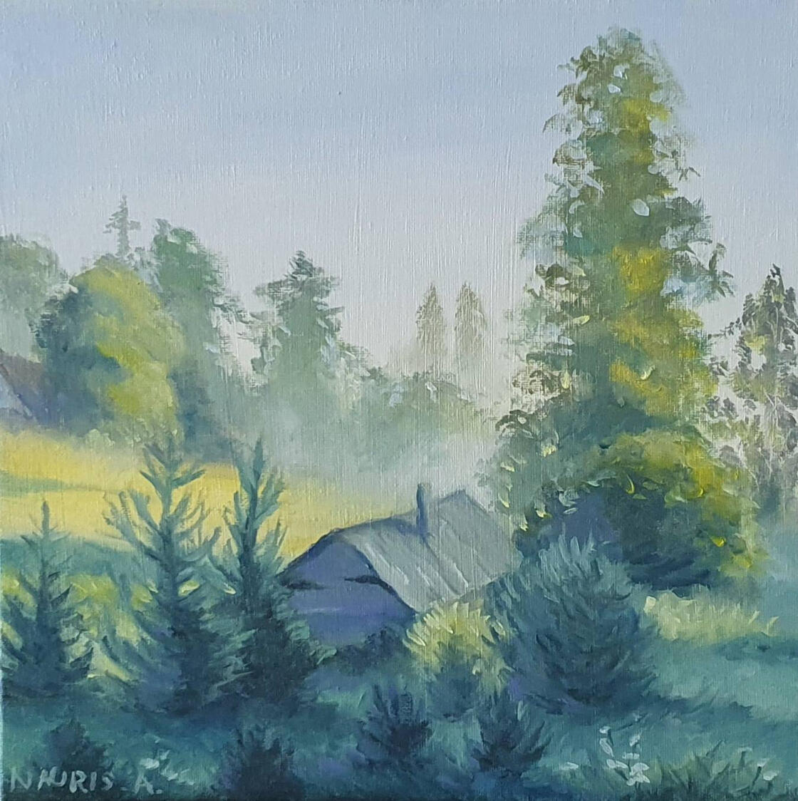 AVAILABLE, 30x30cm, Oil Painting, 2025, study from picture.