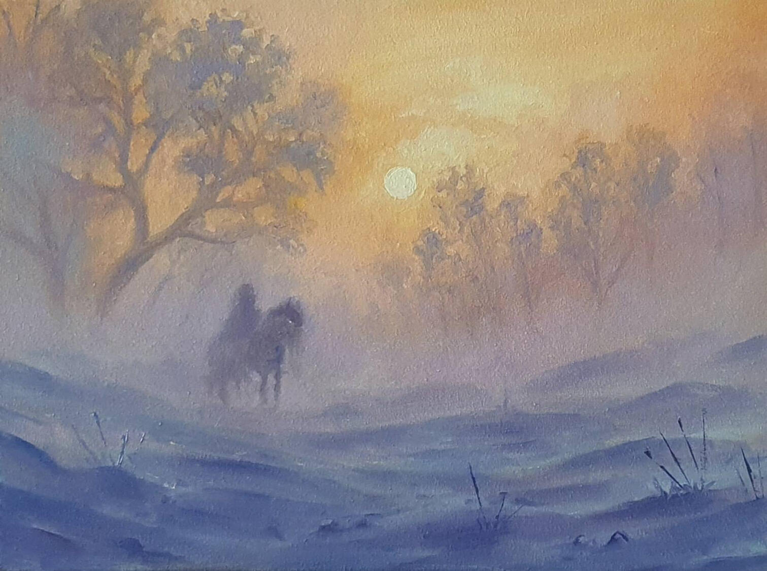 AVAILABLE, 40x30cm, Oil Painting, 2025, Mist Wraith.