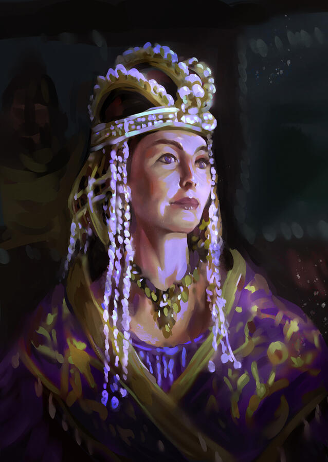 Portrait study from picture, 2025